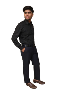 Combo: Black Shirt and Blue Pant (Unstitched)