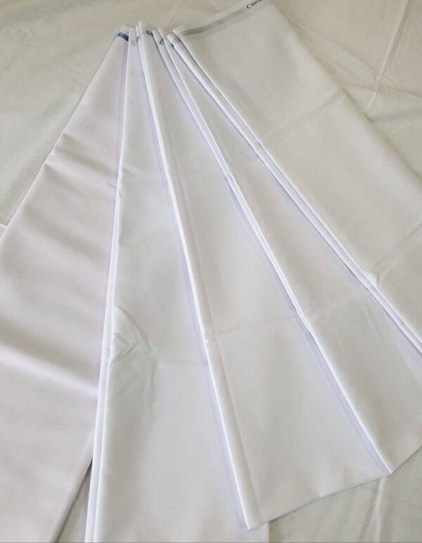 Unstitched White pant Fabric